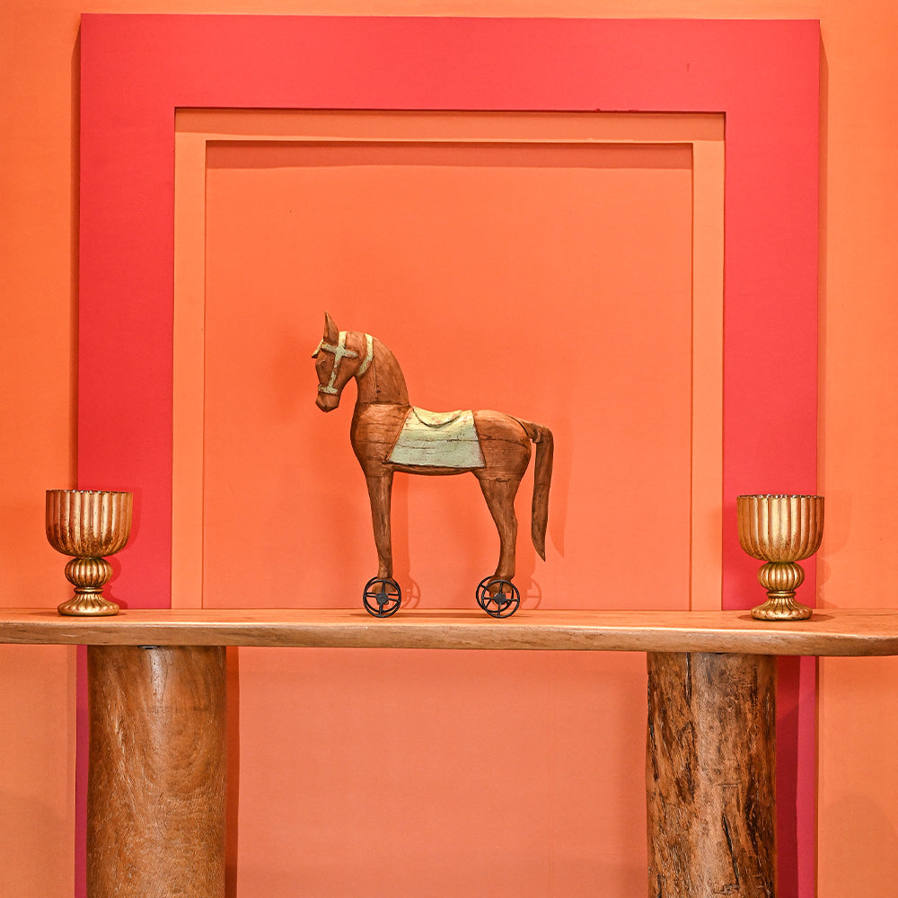 Rodeo Horse on Wheels Decor
