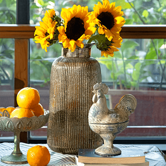 Rooster Tabletop Decor (Patina Finish)