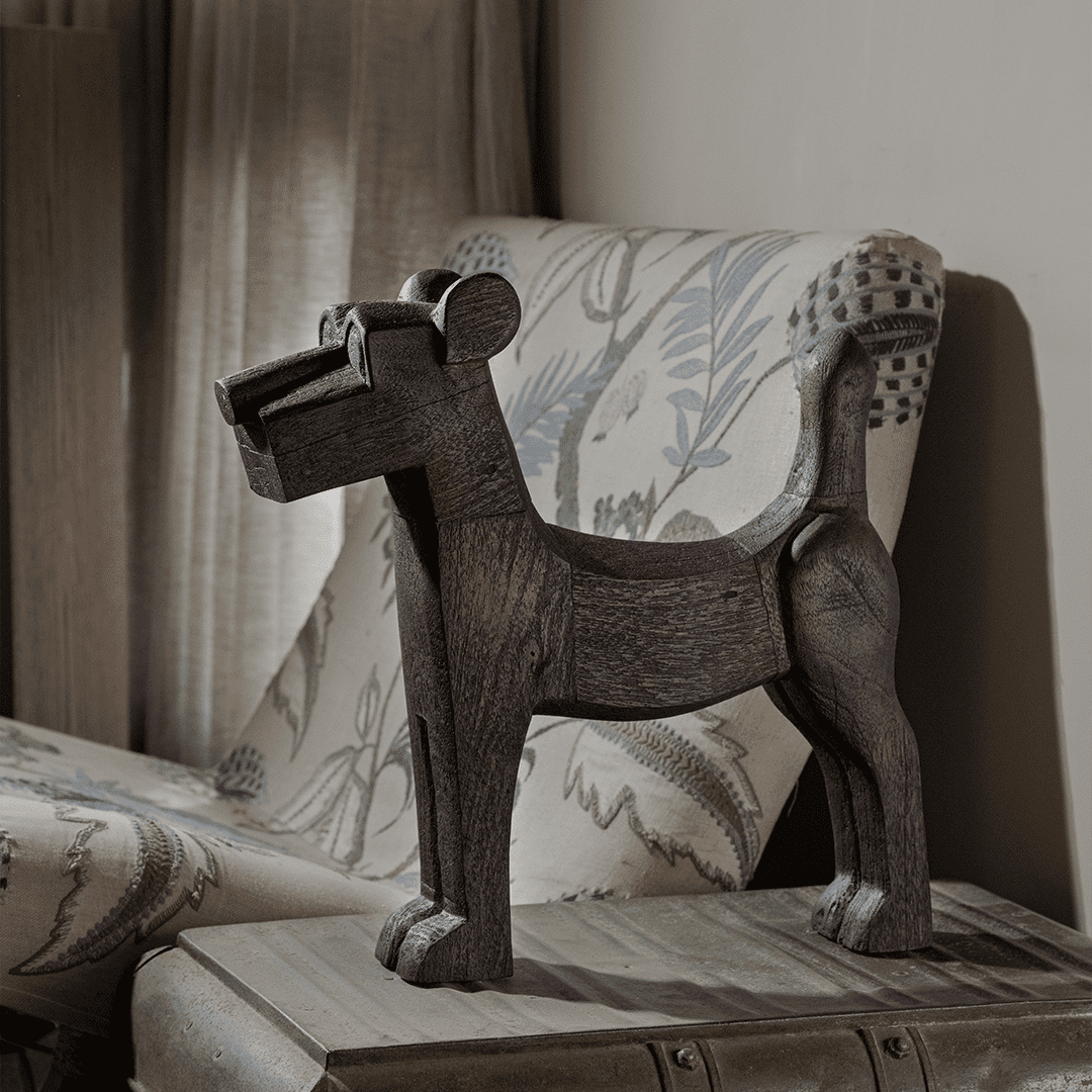 Poppy Wooden Dog Decor