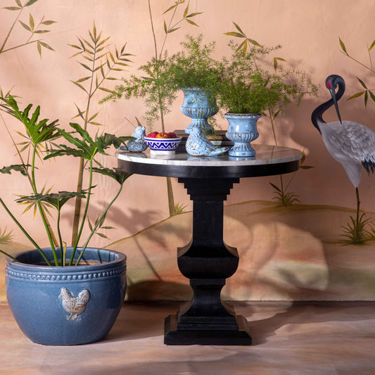 Rooster Planter Blue