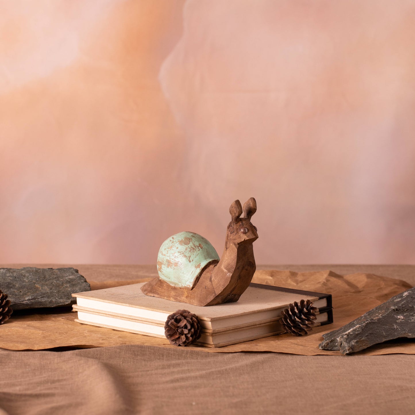 Speedy Snail Wooden Decor