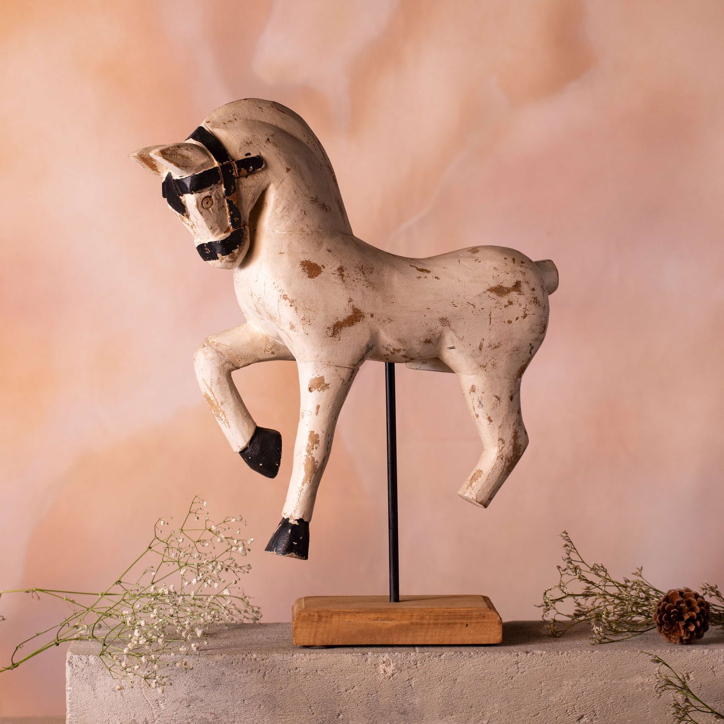 Columbus Wooden Horse Decor