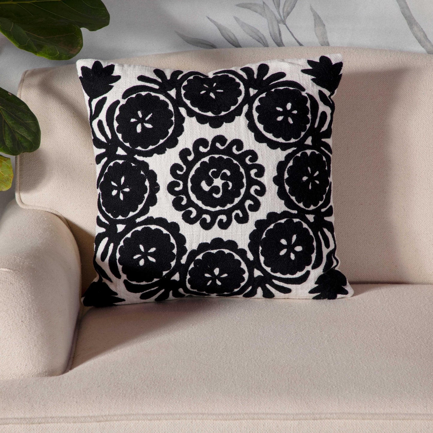 Noirbloom Cushion Cover