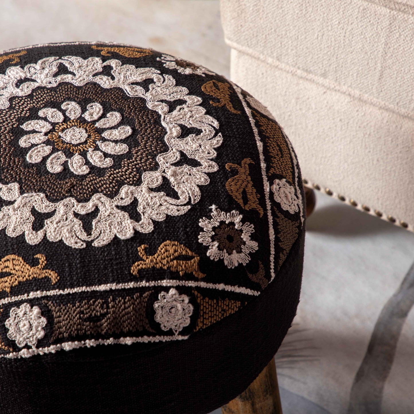 Suzani Stool