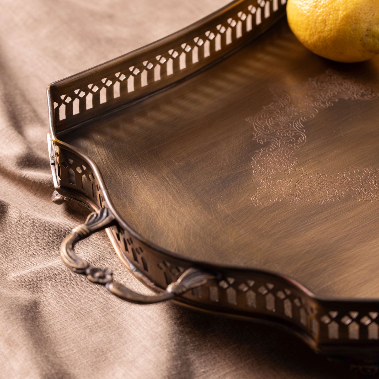 Gulnaar Brass Tray