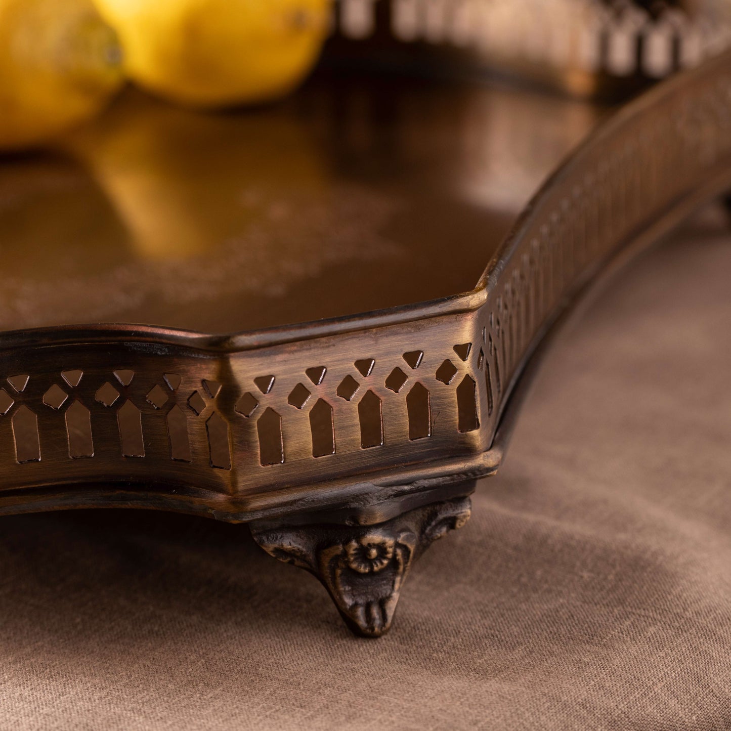 Gulnaar Brass Tray