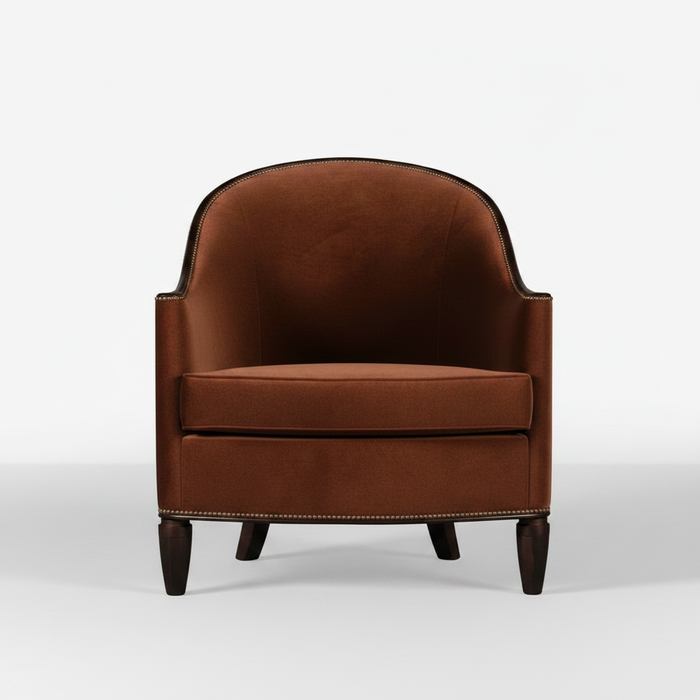 Curved Accent Chair – Barrel-Back Chair