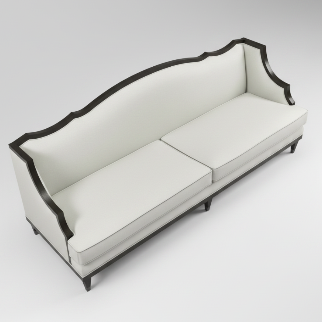Ivory Silhouette Sofa
