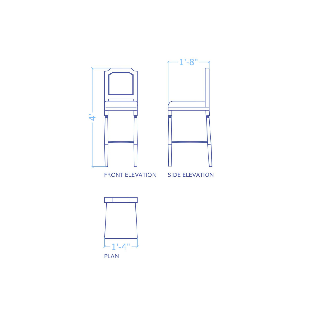 Auric Bar Revolving Chair