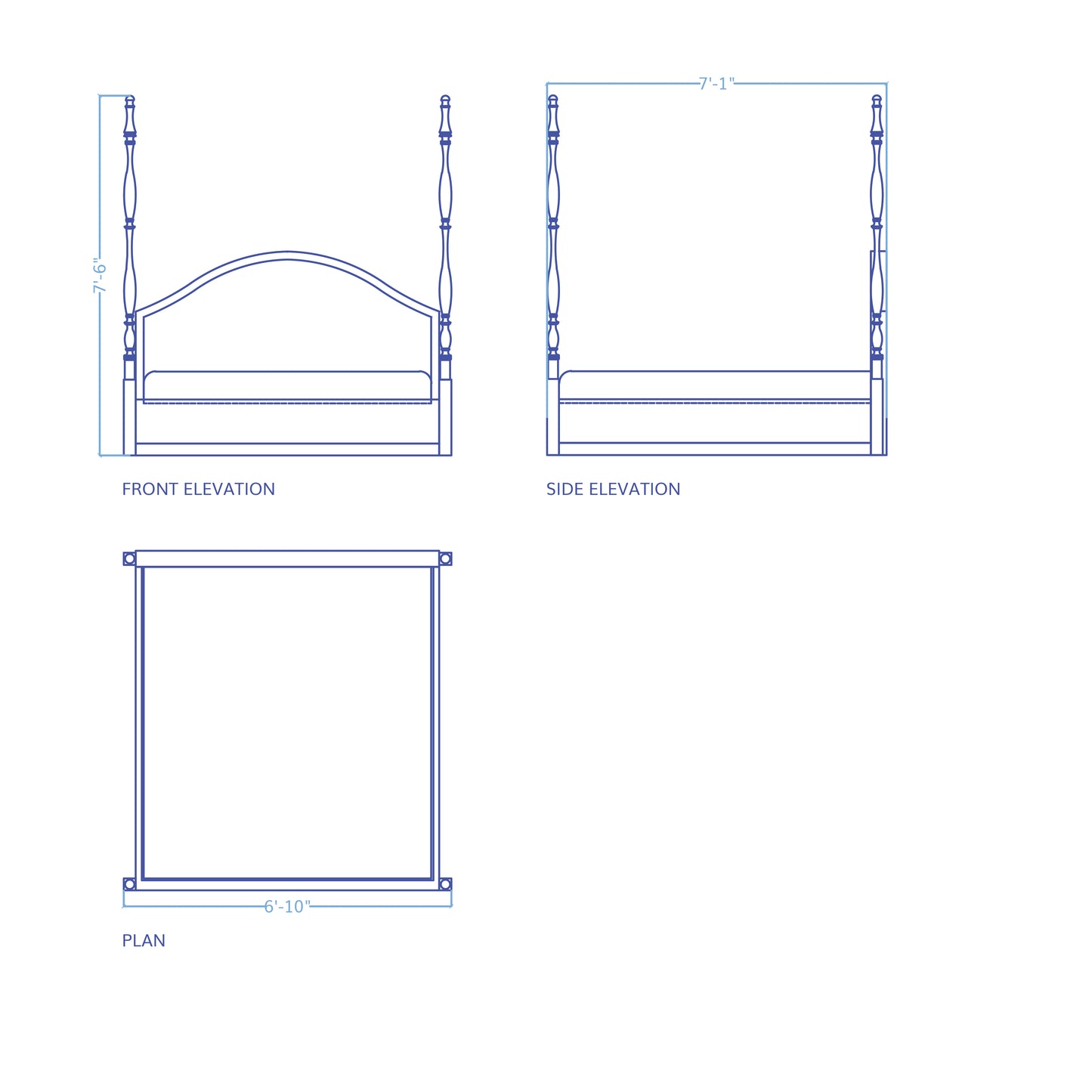 Ooty Four Poster Bed