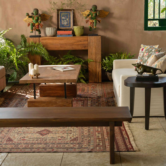 Twister Wooden Bench