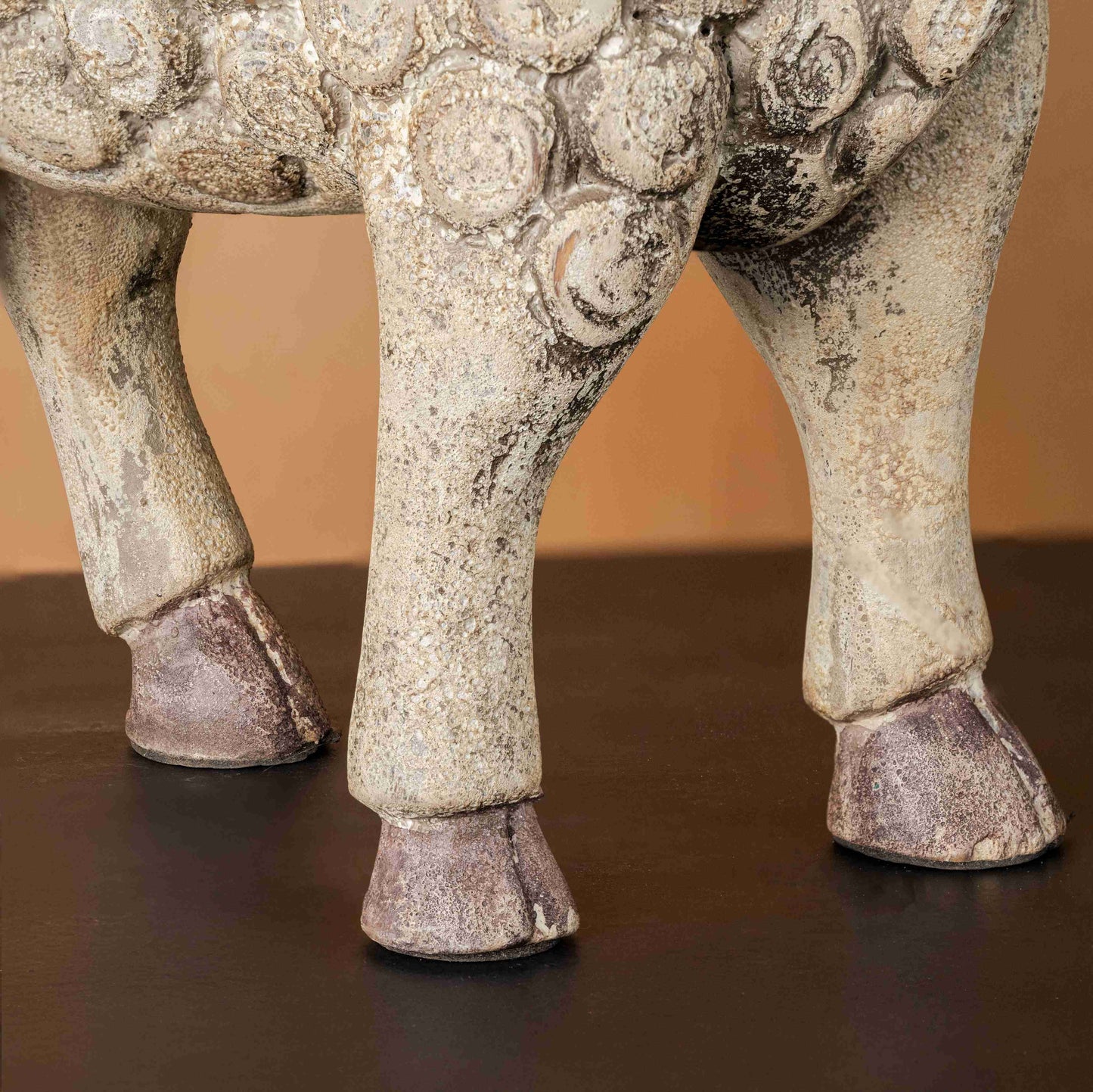 Woolly Wooden Sheep Décor