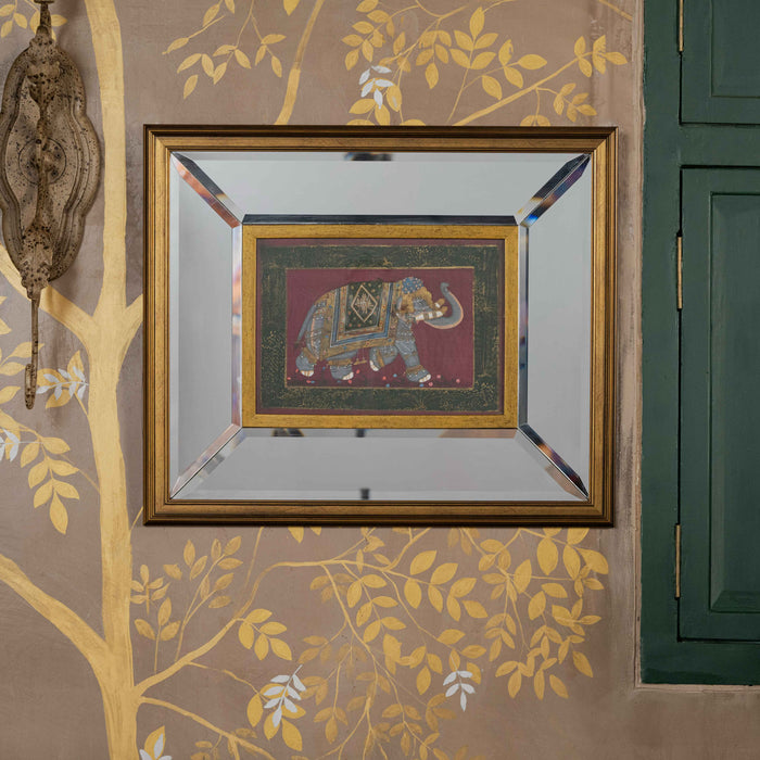Temple Elephant Painting on Silk