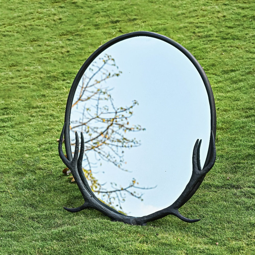 Antelope Wall Mirror - Peacock Life by Shabnam Gupta