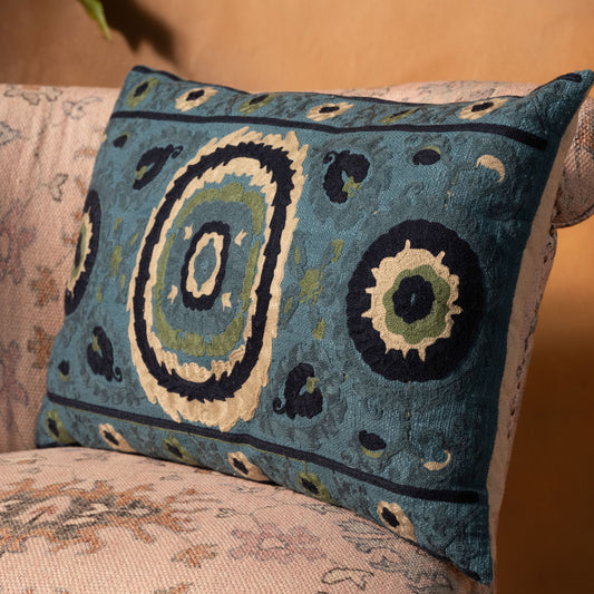 Bukhara Cushion Cover (Blue)