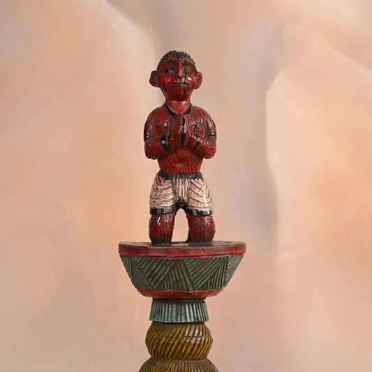 Miniature Hanuman on Pedestal (One of One)