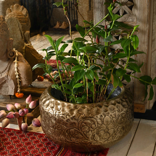 Bloom Planter (Vintage Silver)