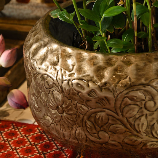 Bloom Planter (Vintage Silver)