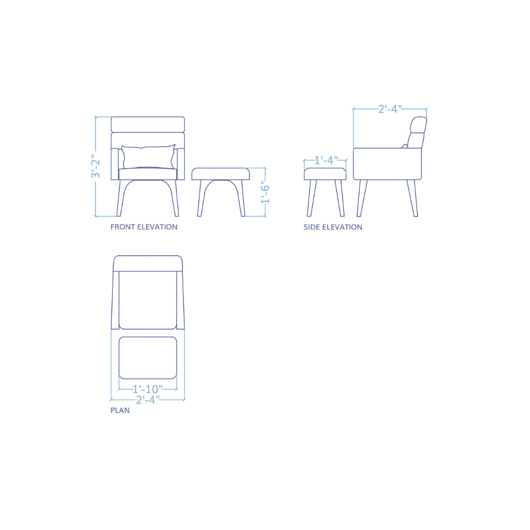 Rani Chair with Stool