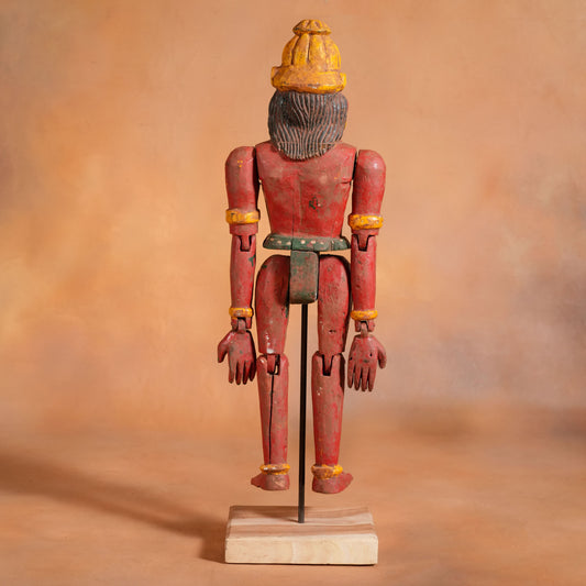 Vintage Hanuman Wooden Puppet (One of One)