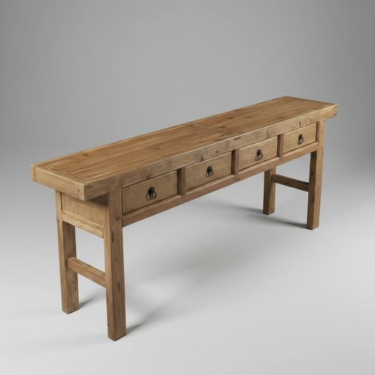 Four Drawer Console
