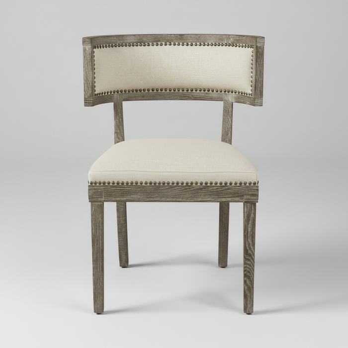 Eli Curved Dining Chair – Wood Frame Chair