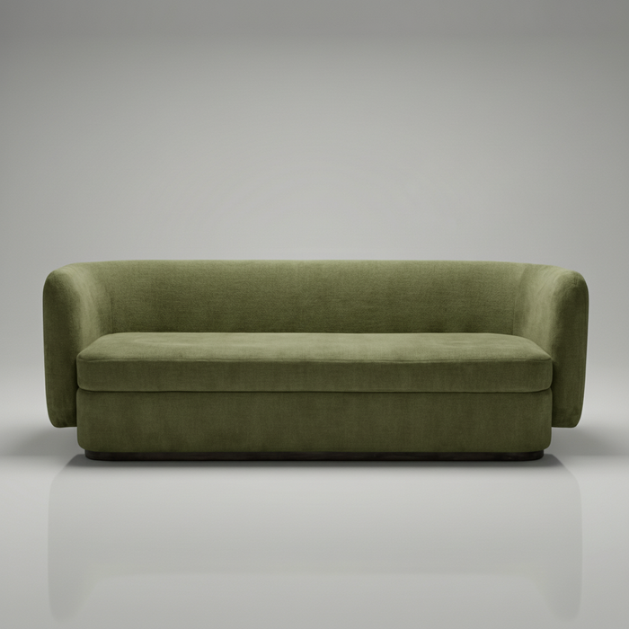 Wave Sofa — Curved U-Shape Back, made to order by Peacock Life