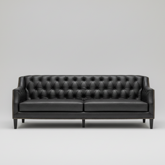 Tufted Sofa — Deep Button Detail, made to order by Peacock Life