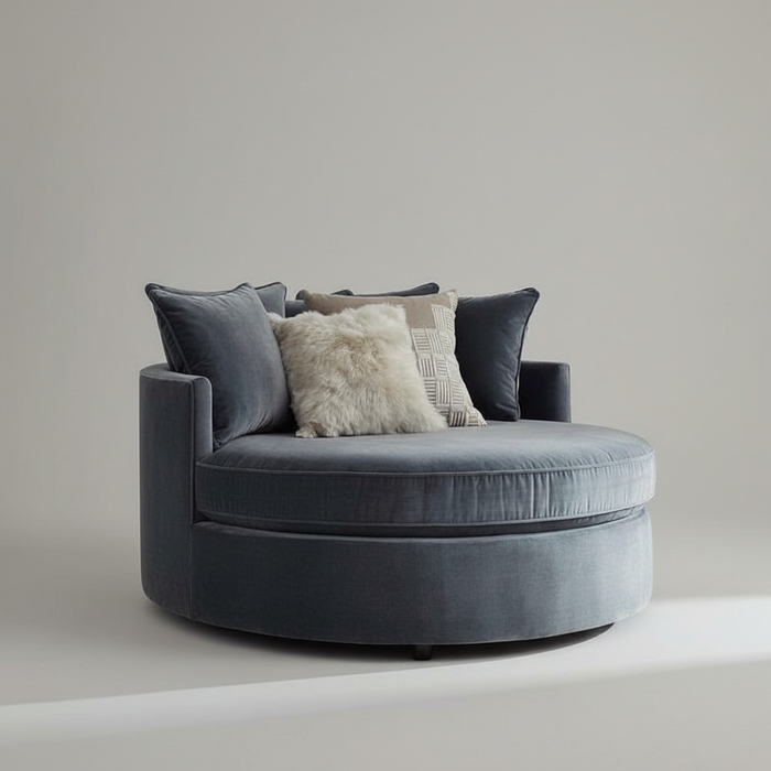 The Sloane Round Chair – Curved Accent Chair