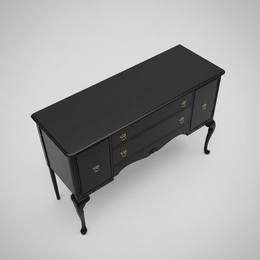 Midnight Curved Leg Console