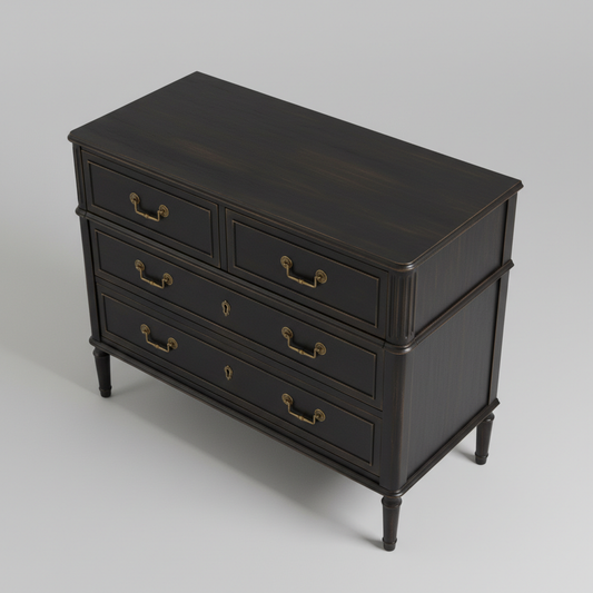 Noir Drawer Console Chest