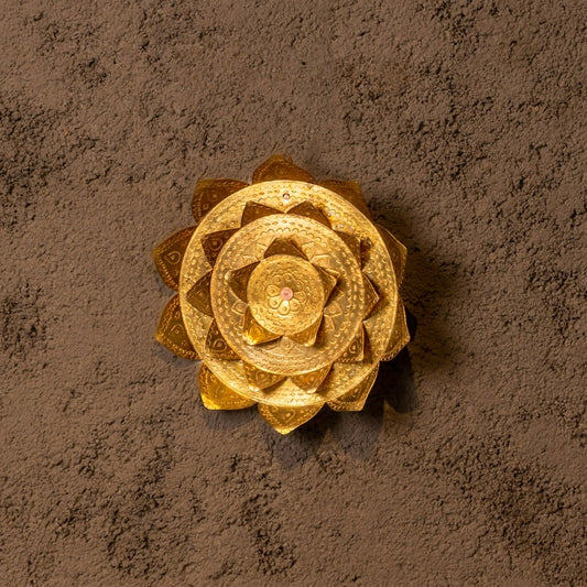 Lotus Wall Plate - Peacock Life by Shabnam Gupta