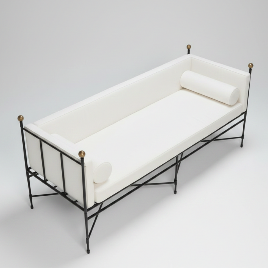 Crossbar Sofa — Metal Frame Bench, made to order by Peacock Life — view 4