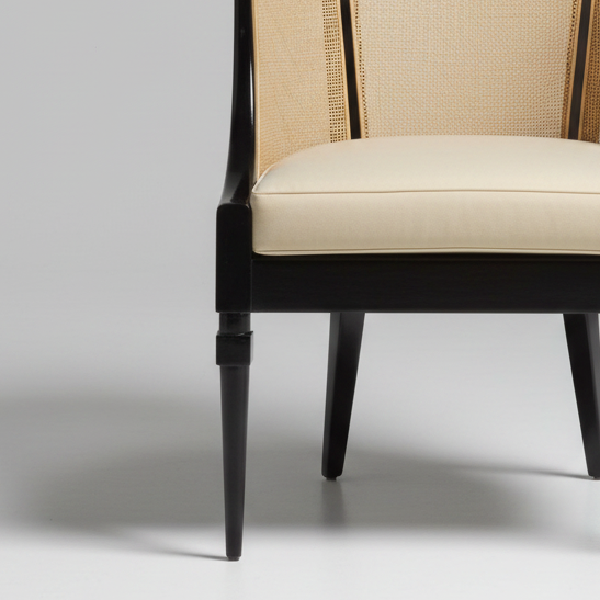 Cane Accent Chair – side profile