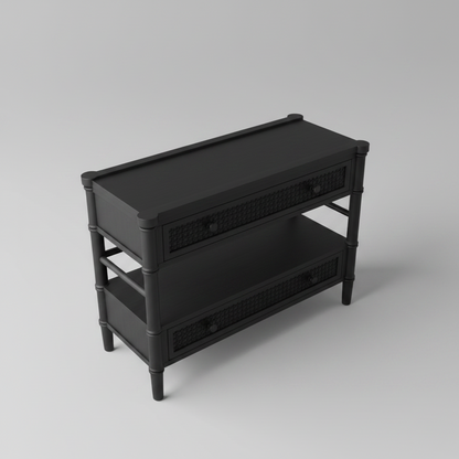 Textured side table
