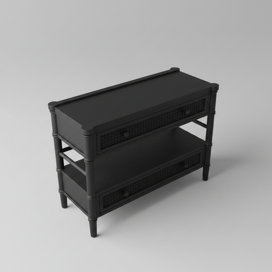 Textured side table