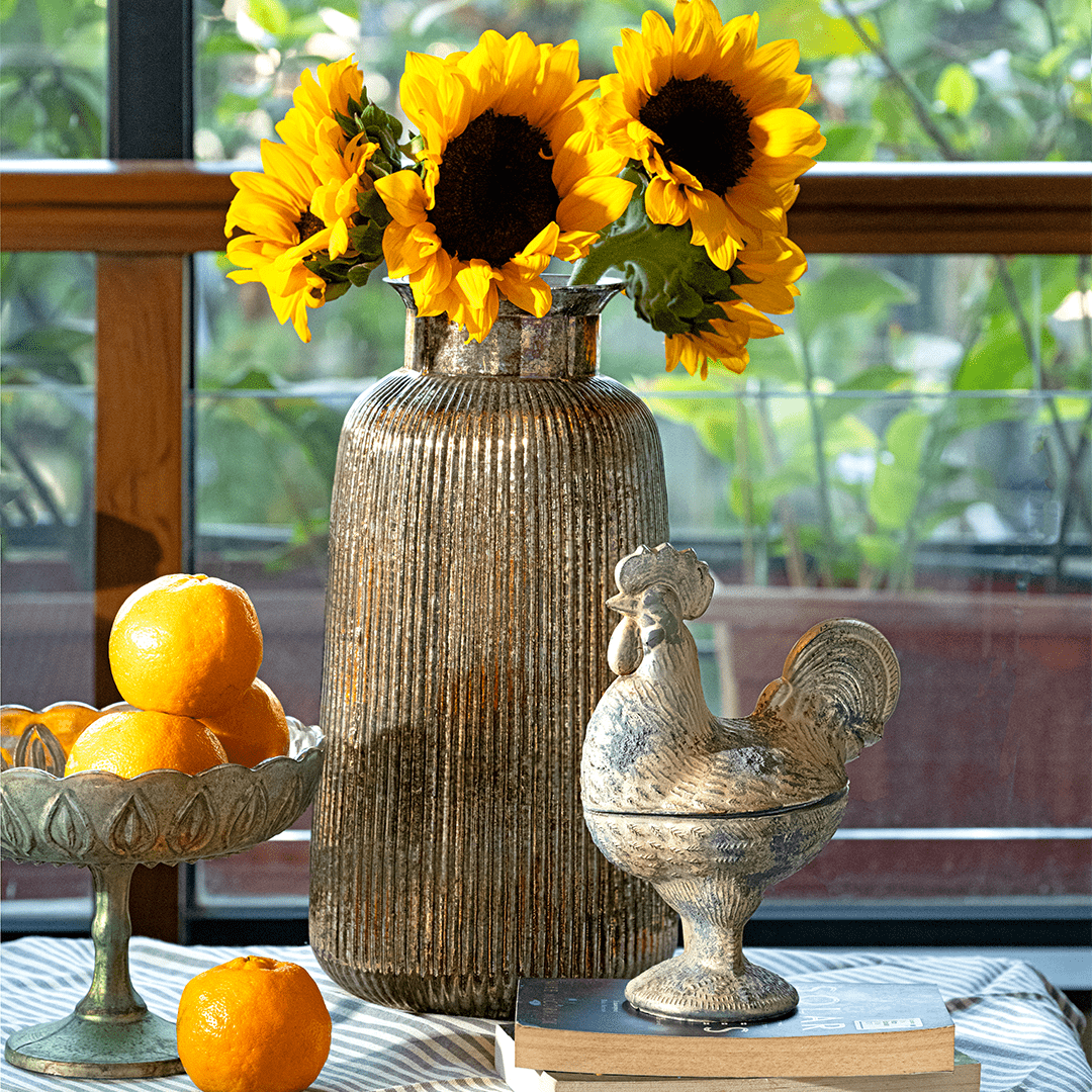 Rooster Tabletop Decor (Patina Finish)