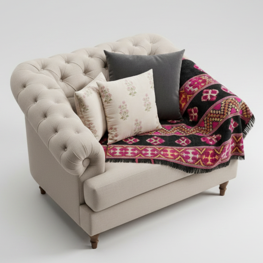 Elen Tufted armchair