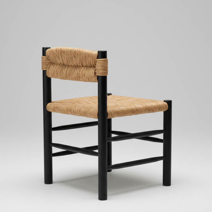 Noir Rush Dining Chair – side profile