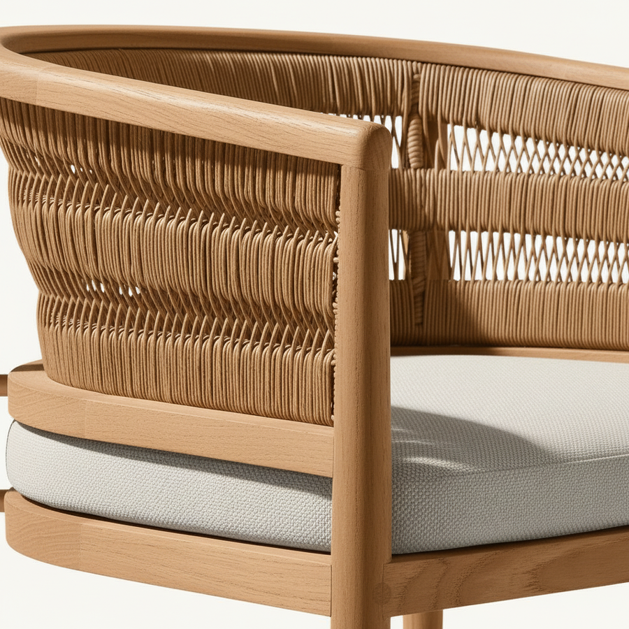 Soleil Weave Chair – styled in a room setting