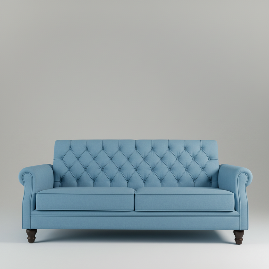 Mocharosa Sofa — Printed Rolled-Arm, made to order by Peacock Life — view 2