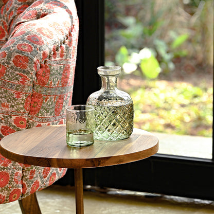 Cerulean Decanter & Glass