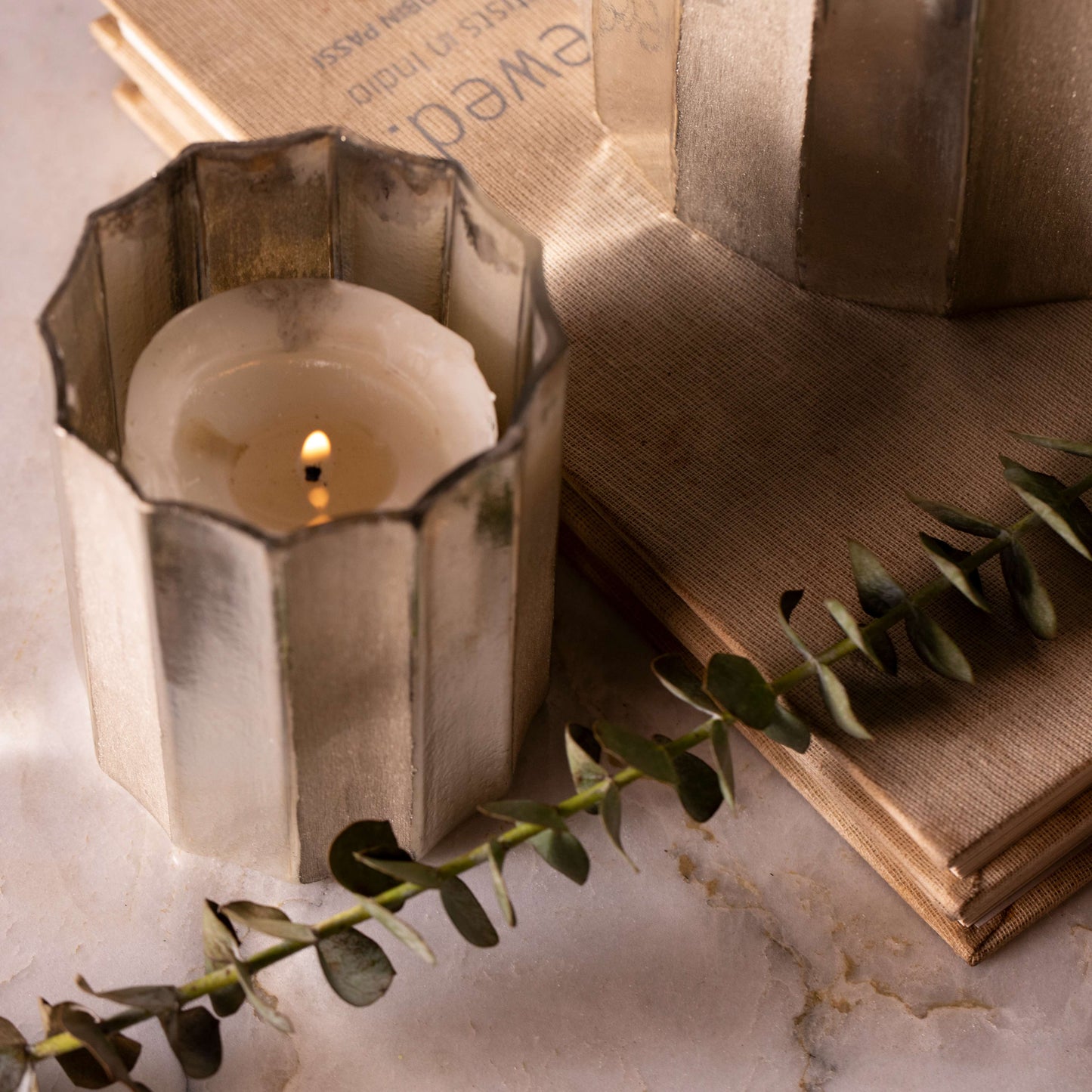 Rosé  Glass Candle Holder