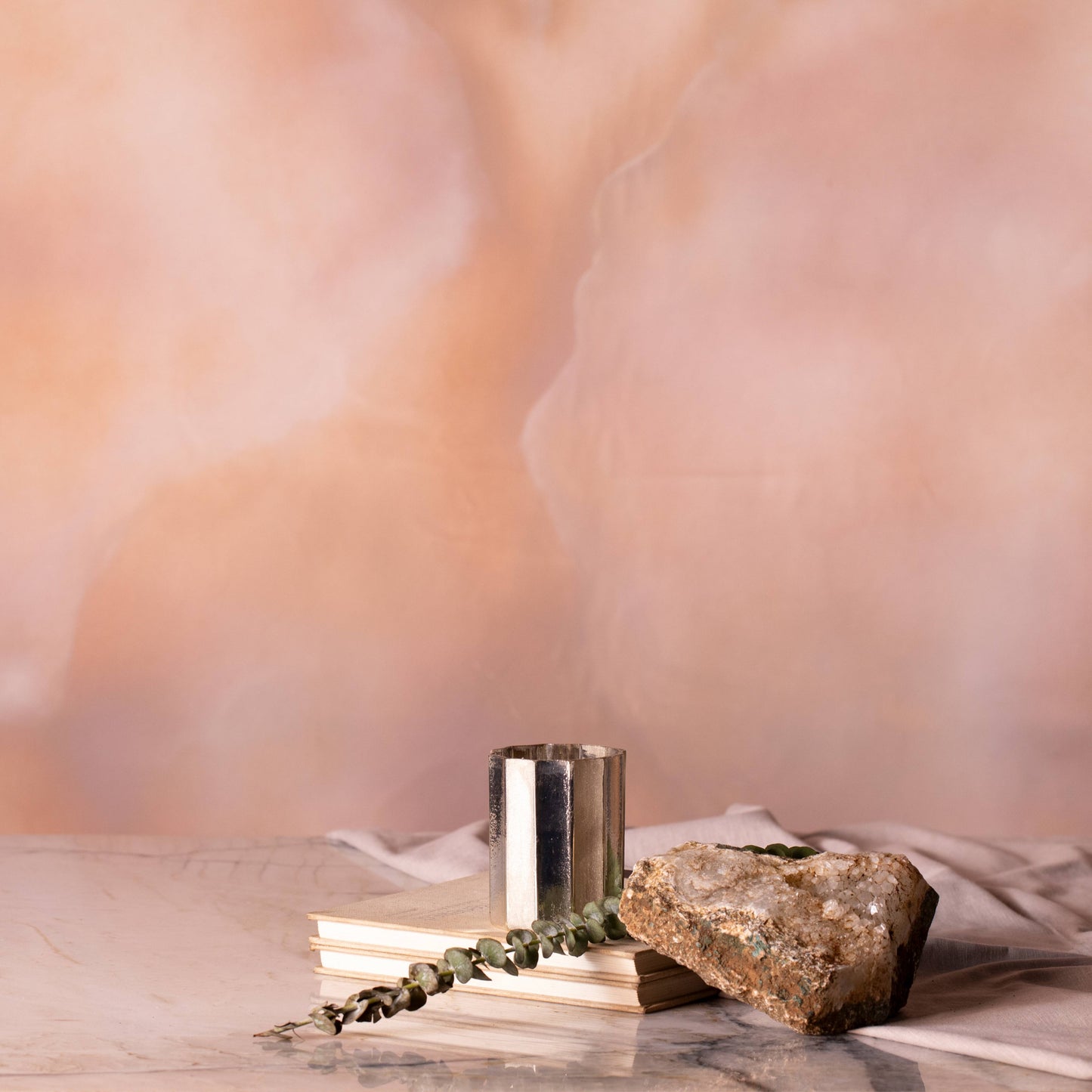 Rosé  Glass Candle Holder