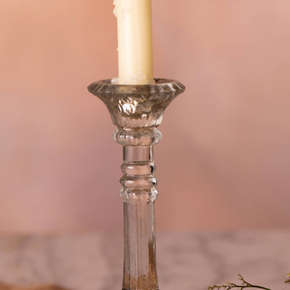 Thea Mercury Glass Candle Holder