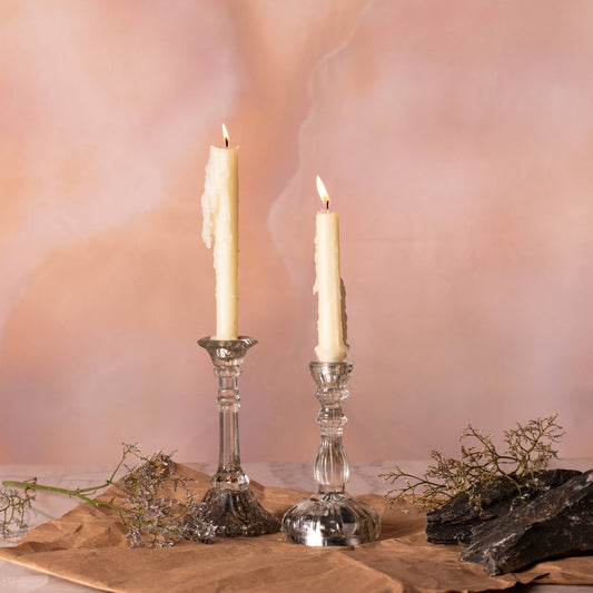 Thea Mercury Glass Candle Holder