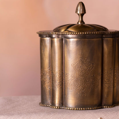 Oriole Engraved Tea Bag Box