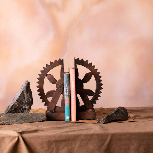 Gear Industrial Bookends