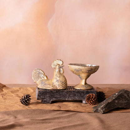 Rooster Tabletop Decor (Patina Finish)