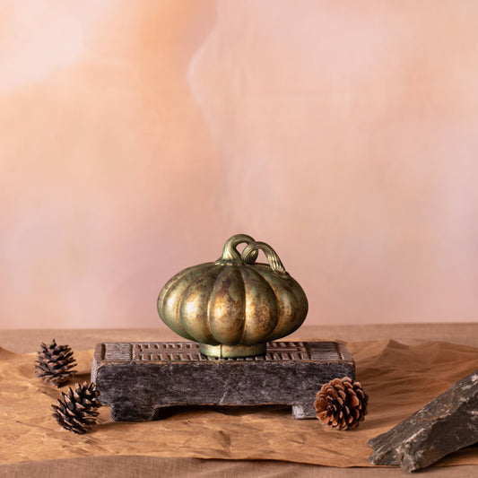 Pumpkin Glass Décor